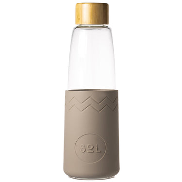 Seaside Slate 850ml Glass Water Bottle